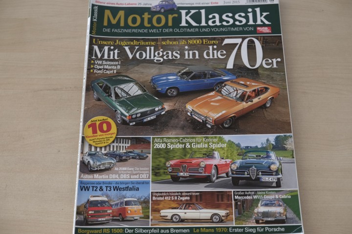Deckblatt Motor Klassik (06/2015)